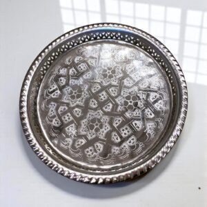 Berber Handmade Tea Set Traditional Silver Teapot Tray