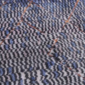 Berber Vintage Blue Rug 8.4 x 10 ft