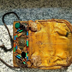Berber Rare Vintage Leather Authentic Handmade Purse Bag