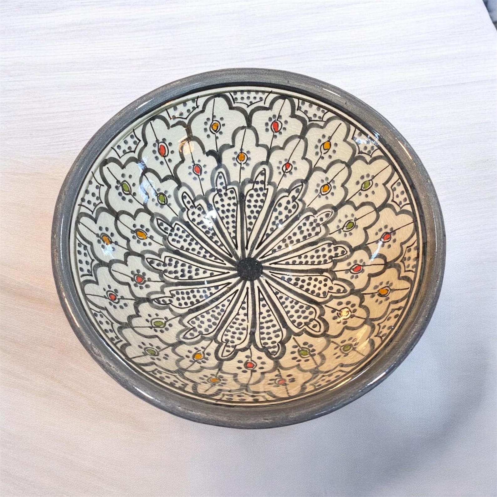 Amazigh Ceramic Set Handmade Colorful Pottery Bowls Bowl