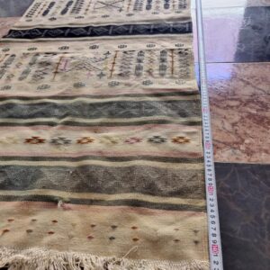 Berber Vintage antique Handwoven Textile Tribal Rug Runner