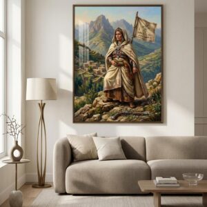 Lalla Fatma N'Soumer Amazigh Kabyle Berber Woman Portrait Wall Art