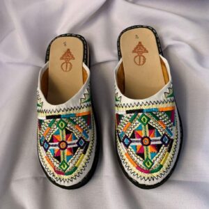 Berber Authentic Adouko Babouche Handmade Leather Babouche Shoes