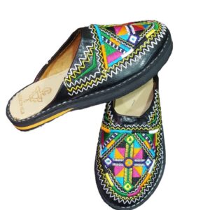 Amazigh Traditional Women’s s Handmade Leather Shoes Slippers