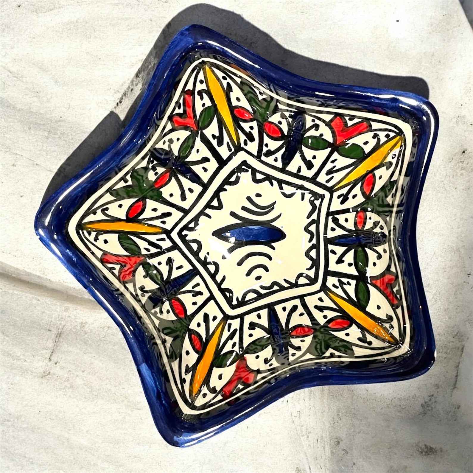 Berber Set Handmade Star Ceramic Bowls Serving Bowl