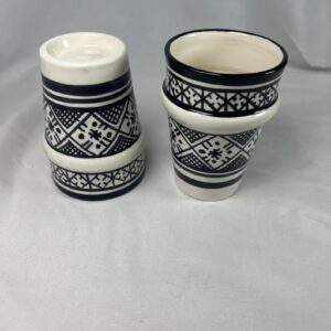 Berber serving table set water juice black Tagine
