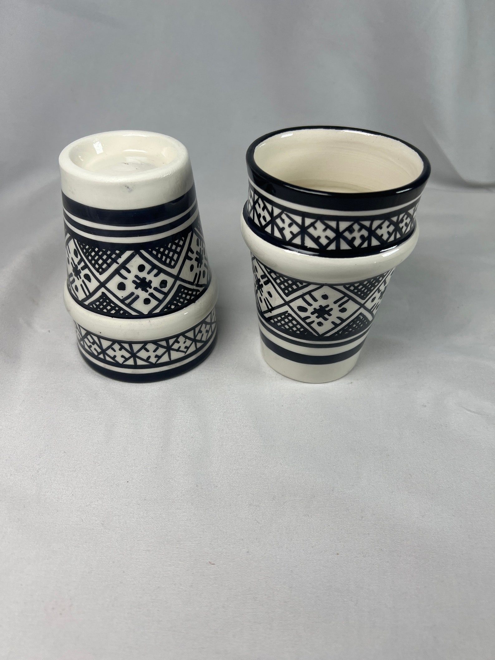 Berber serving table set water juice black Tagine