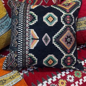 Berber Cushion Cover Cotton Chenille Pattern Boho Pillow