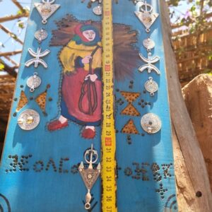 Berber Hand Painted Wooden Boho Wall Art Decor
