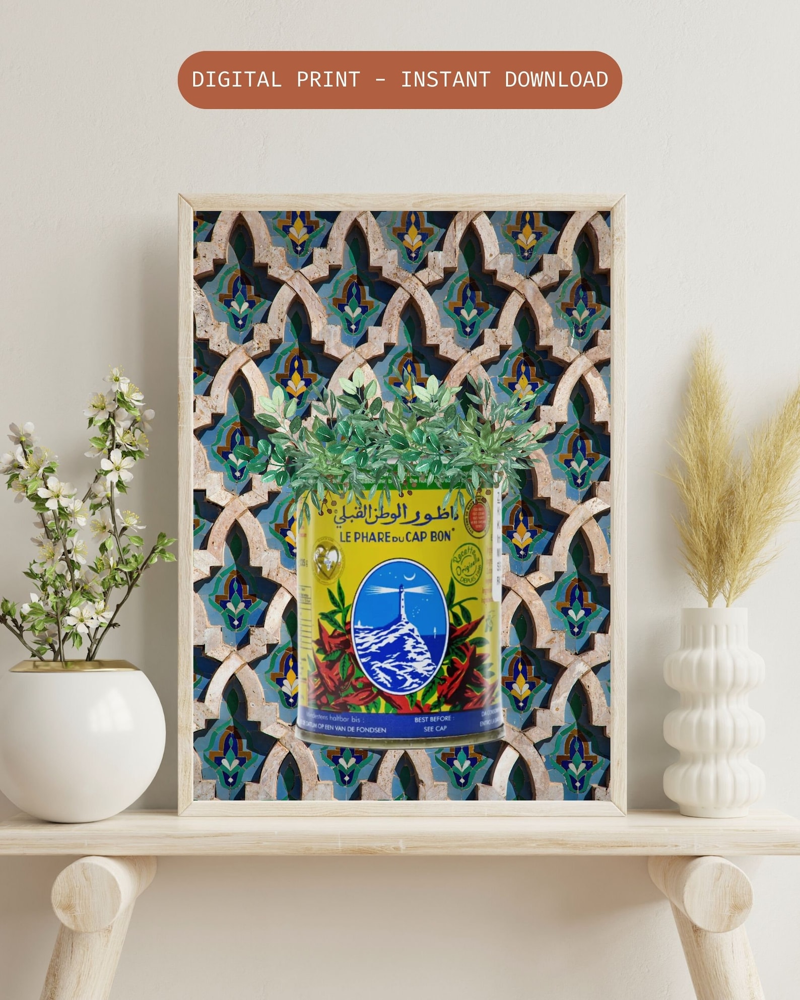 💾 Amazigh Harissa Art Print Tunisian Wall Decor Artwork