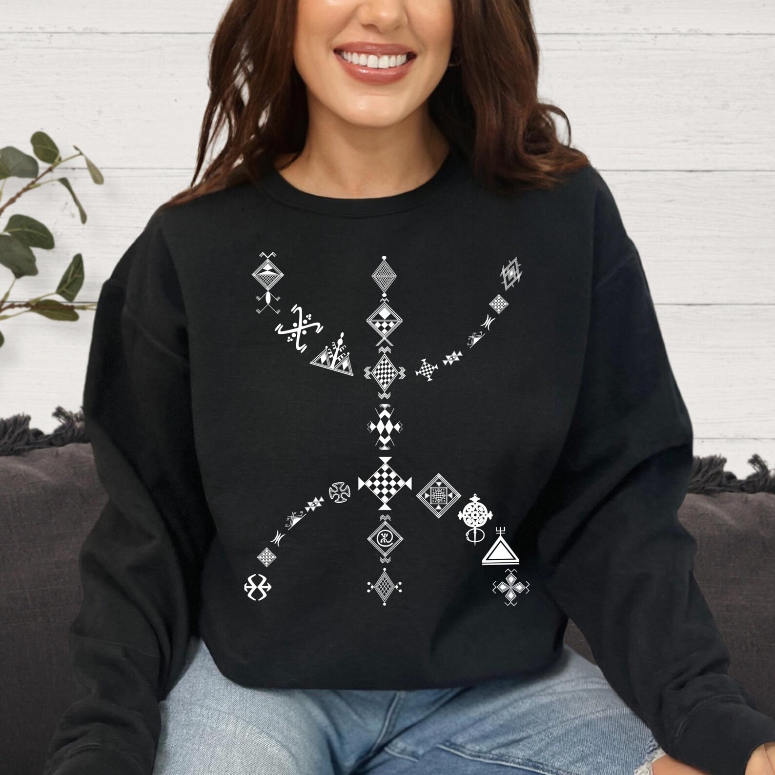 Amazigh Berber Tifinagh Alphabet Your Support Graphic Cultural T-Shirt