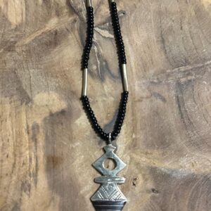 Amazigh Handmade Metal and Stone Distinctive Necklace Halskette