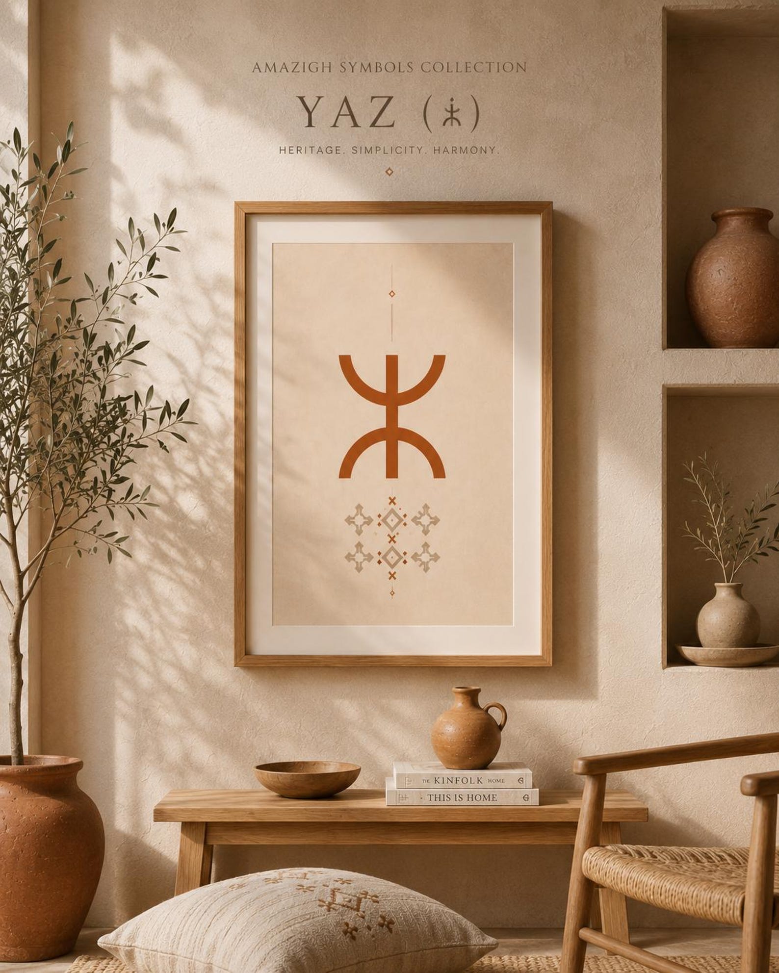💾 Amazigh Symbols Collection Tifinagh Wall Art Design Set