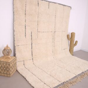 Custom Amazigh Berber Handmade Wool Living Room Geometric Rug