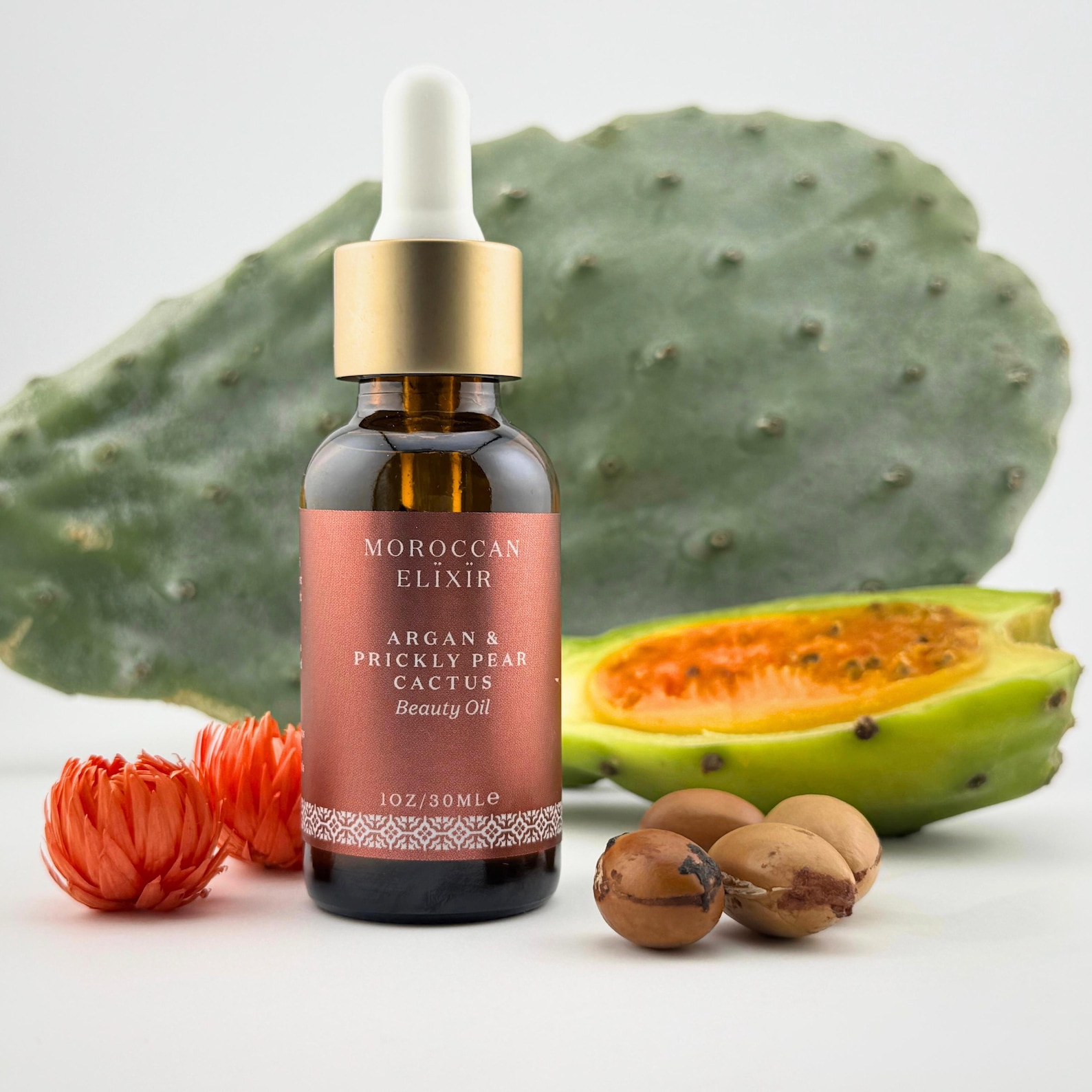 Amazigh Argan Prickly Pear Seed Beauty Oil for Everyday Heritage Style Use