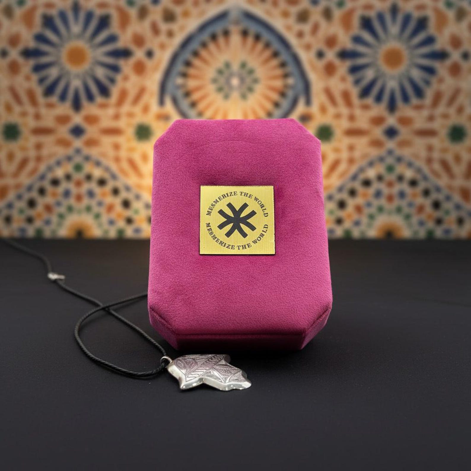 Berber Silver Khmissa Pendant Handmade Jewelry Hamsa Necklace