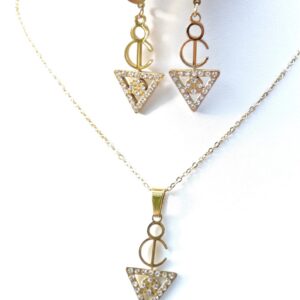 Amazigh Boucles d'oreilles femme- kabyle berbère acier inoxydable plaqué or 18k et