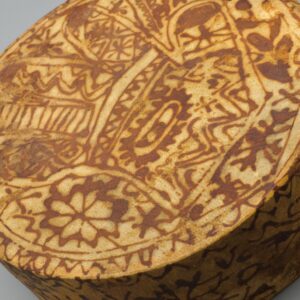 Berber Bendir Drum Hand-Painted Hamsa Hand Leather Wooden