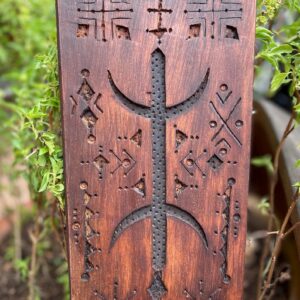 Berber Hand Carved Wooden Symbol Wall Art Decor