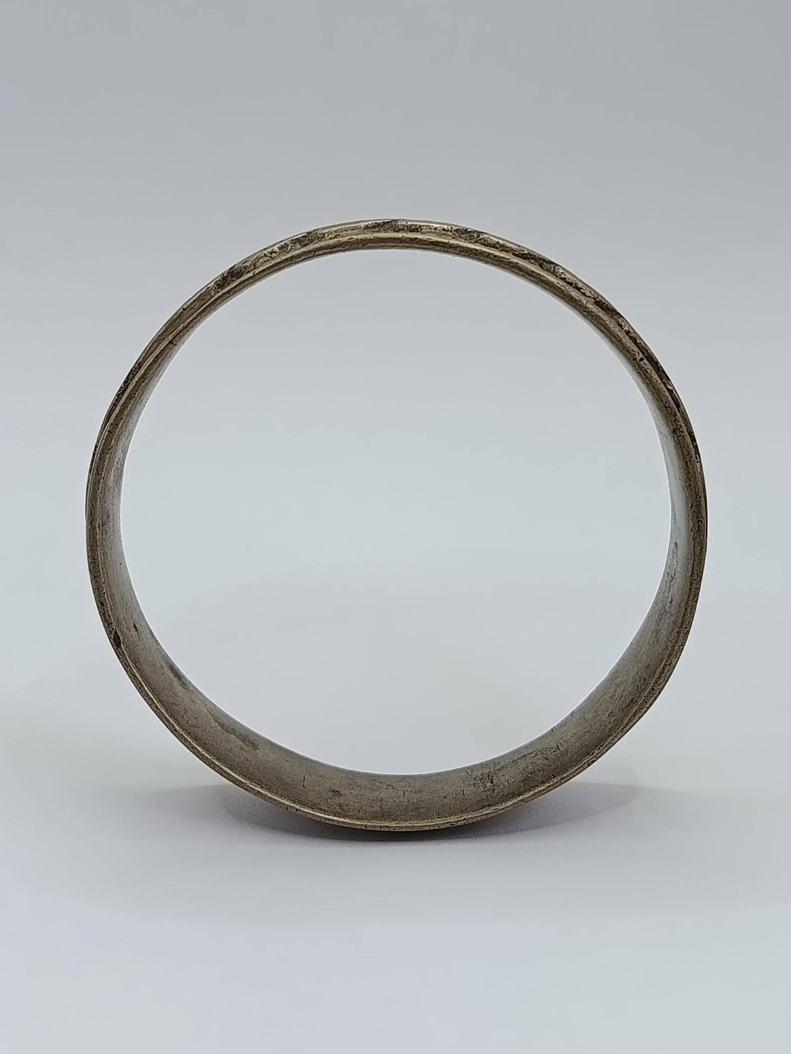 Berber Vintage Handmade Mixed Metal Twisted Tribal Bangle Bracelet