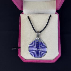 Berber Spiral Silver Pendant Handmade Jewelry Minimalist Necklace
