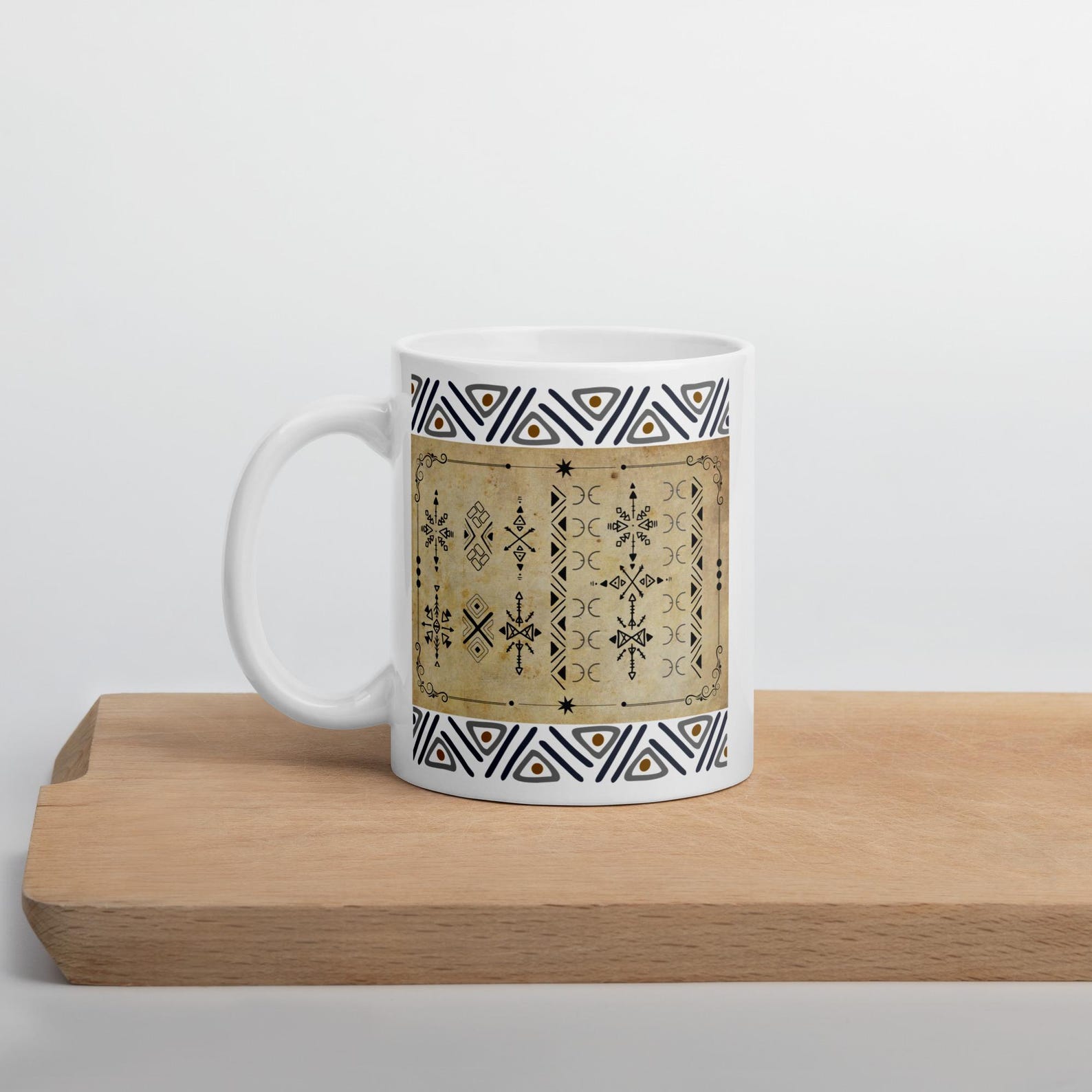 Berber Tifinagh Symbol Ceramic Mug for Kitchen Dining