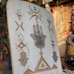 Berber Handmade Willow Wood Hamsa Wall Decor Symbols Boho Art