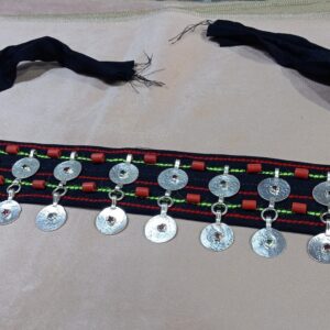 Traditional Amazigh Berber Tawnza Silver-Plated Coin Festive Tribal Headband