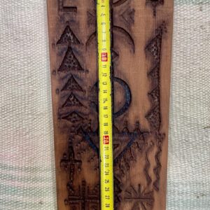 Berber Hand dark Carved Wooden Symbol Wall Art