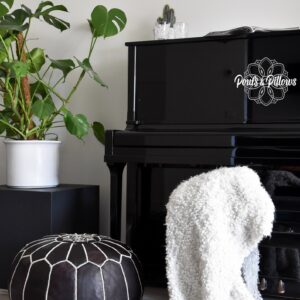 Berber Leather Handmade Delivered stuffed Ottoman footstool Pouf