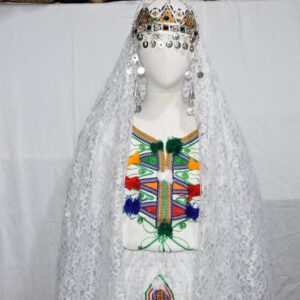 Berber ROBE Caftan CHELHA Clothing Headdress Silver Kaftan