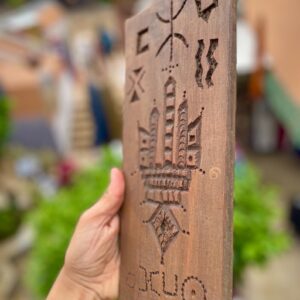 Berber Hand Carved Wooden Symbol Decor Wall Art