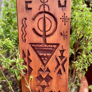 Berber Hand Carved Wooden Symbol Wall Art Decor