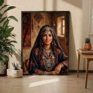 Amazigh Berber Woman Yaz Portrait Printable Digital Wall Art
