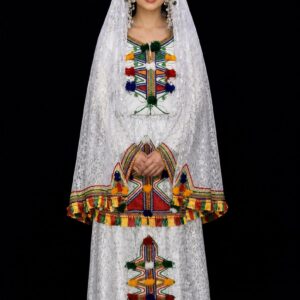 Berber ROBE Caftan CHELHA Clothing Headdress Silver Kaftan