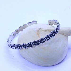 Amazigh Tribal Sahara Bracelet Silver with Motifs Touaregs