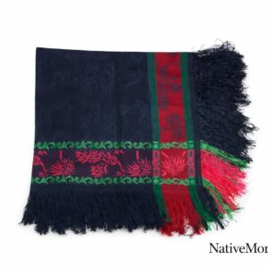 Berber Handmade Traditional Qṭib Head Wrap Cream Scarf