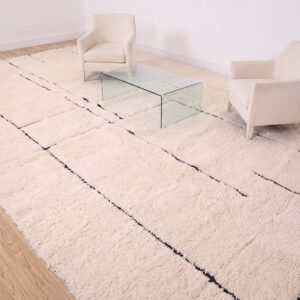 Custom Amazigh Berber Wool Living Room Geometric Handmade Rug