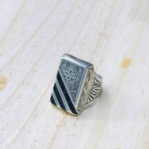 Amazigh Gravure amazighe Ring Silver Tribal Touareg Berbère