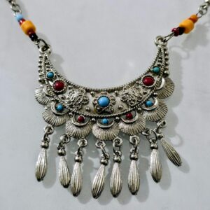 Berber Vintage Handmade Tribal Metal Boho Necklace Jewelry