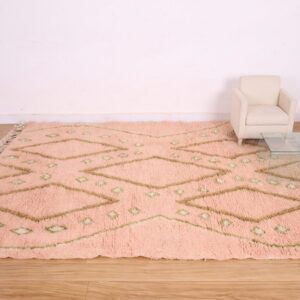 Custom Amazigh Berber Wool Living Room Handmade Bohemian Rug