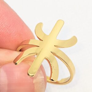 Amazigh Yaz Symbol Stainless Steel Ring for Everyday Heritage Style