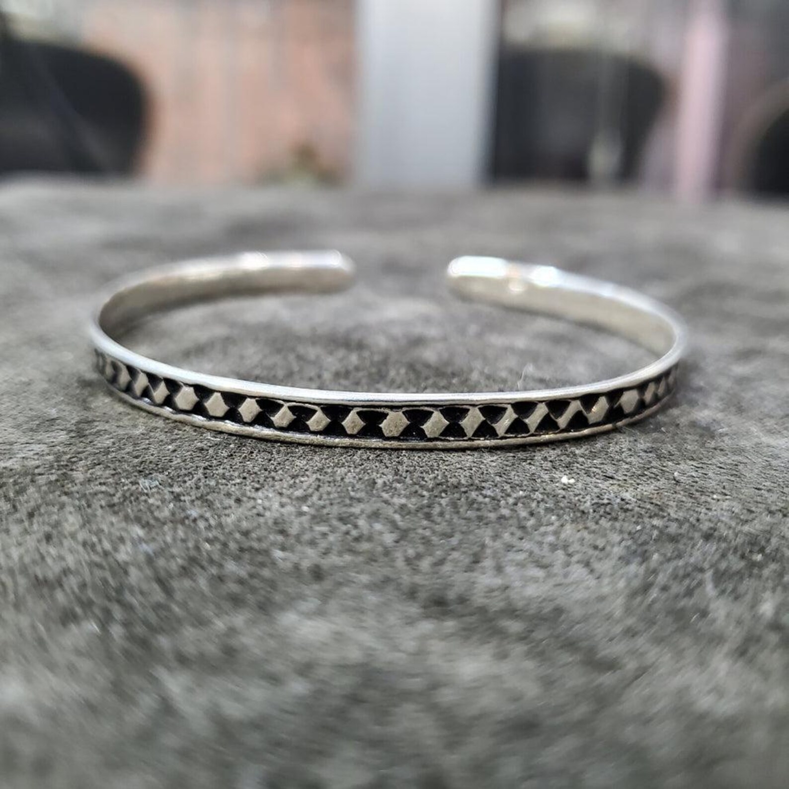 Berber Handmade Sterling Silver Adjustable Cuff Tunisian Bracelet