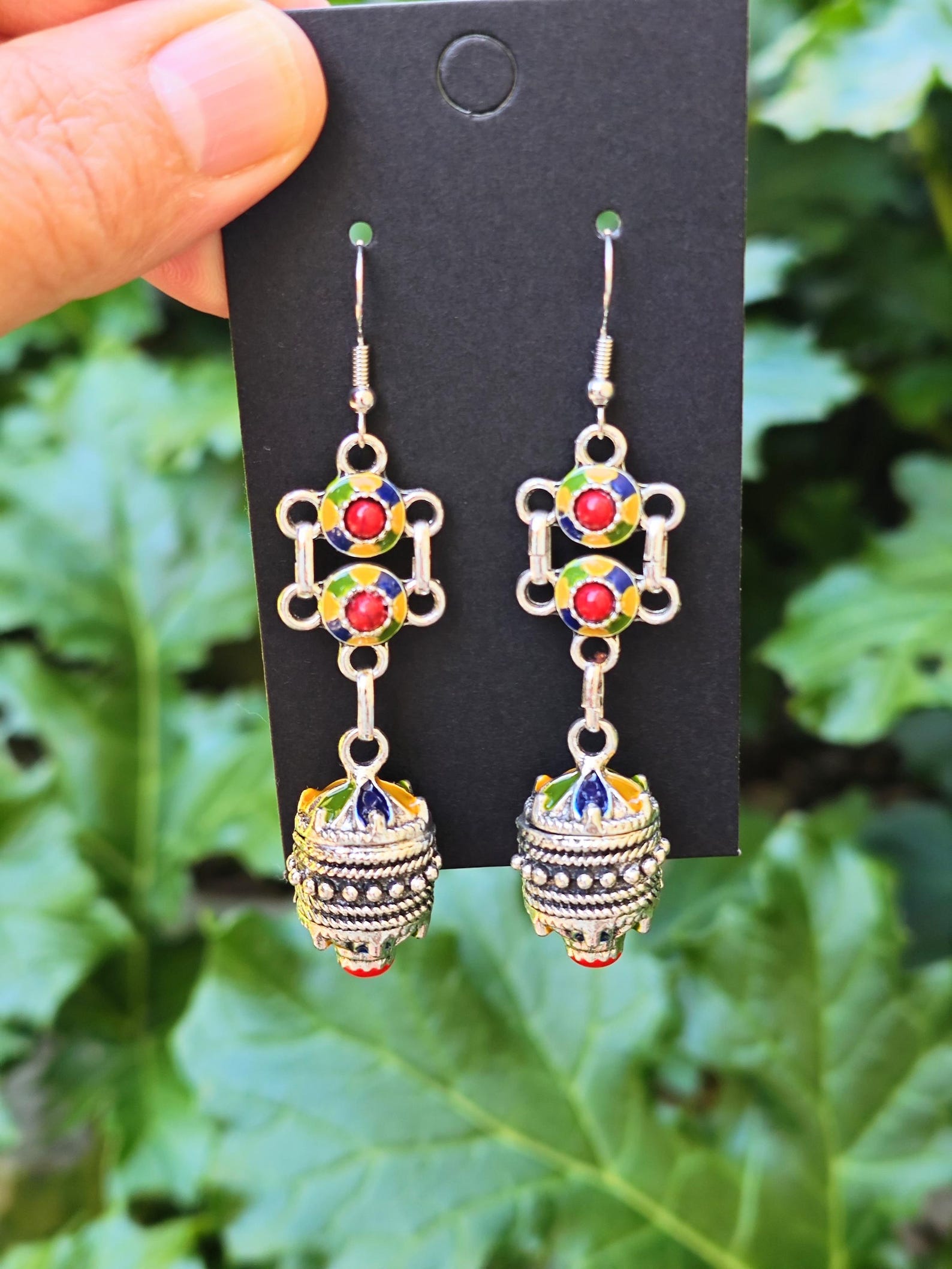Amazigh Magnifiques boucles d oreilles kabyles métal Earrings
