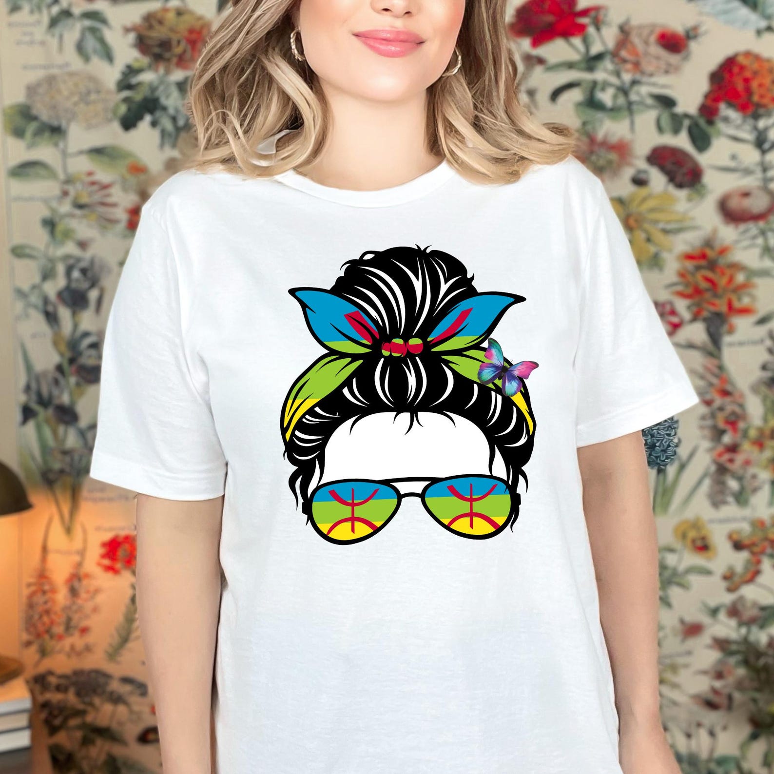 Berber Amazigh Yaz Symbol Kabyle Pride Tifinagh Graphic T-Shirt