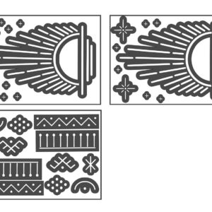 Amazigh Tribal Henna Stencil Set Body Art Design Collection