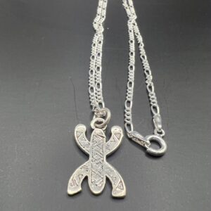Berber Handmade Sterling Silver Yaz Pendant Necklace Jewelry
