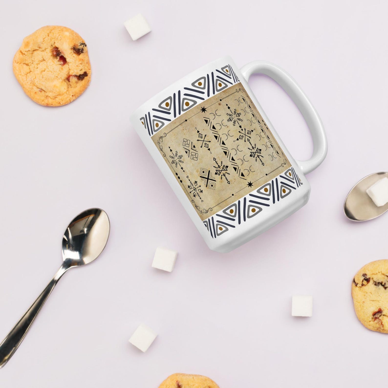 Berber Tifinagh Symbol Ceramic Mug for Kitchen Dining