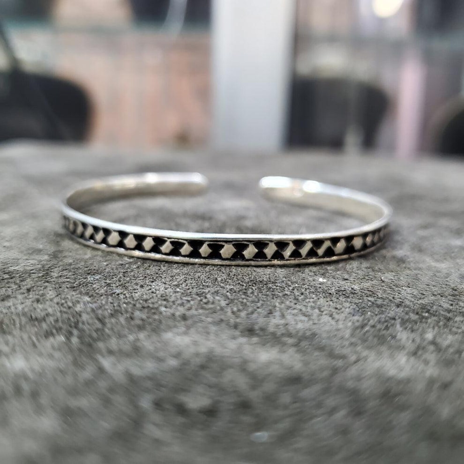 Berber Handmade Sterling Silver Adjustable Cuff Tunisian Bracelet