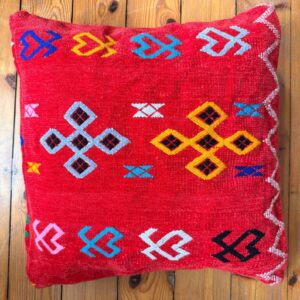 Berber Velvet Handmade Cushion Embroidered Velour Pillow Cover